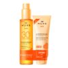 NUXE Duo Huile Solaire Bronzante Haute Protection SPF30 visage et corps et Lait Fraicheur Après-Soleil visage et corps 100ml offert