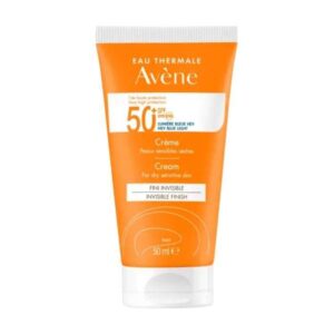 AVENE CREME FINI INVISIBLE SPF 50+ PEAUX SENSIBLES SECHES 50 ML.
