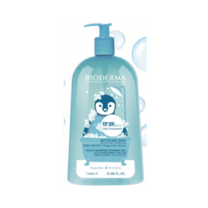 BIODERMA ABCDERM GEL NETTOYANT MOUSSANT DOUX 1L