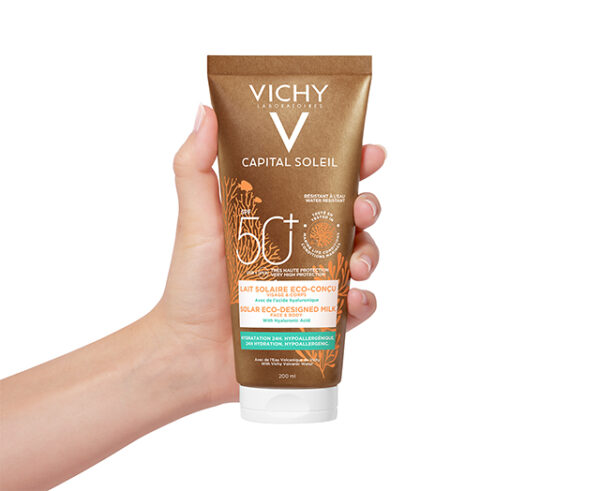 Vichy Capital Soleil Lait Solaire Eco-Conçu Tous Types de Peaux | 200ml