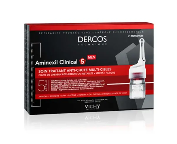 Vichy Dercos Aminexil Clinical Cure Anti-Chute Hommes 21 Ampoules | 21 x 6ml