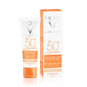VICHY CAPITAL SOLEIL SOIN ANTI TACHES TEINTE 3 EN 1 SPF50+