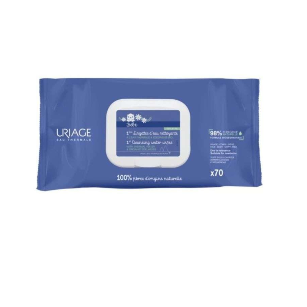 URIAGE BEBE 1ERE LINGETTES D'EAU NETTOYANTES